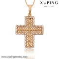 32703 Xuping trendy charm Christma Gifts gold plated Cross pendant